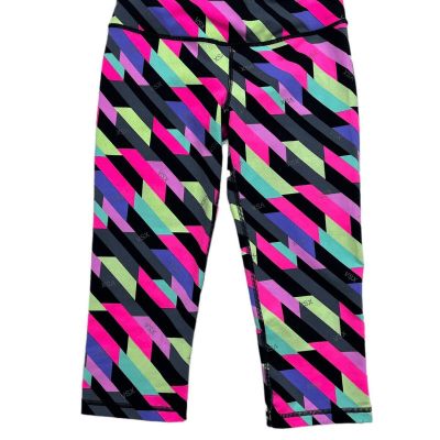 Victoria’s Secret VSX Sport Knockout Crop Leggings Bright Multicolored Small