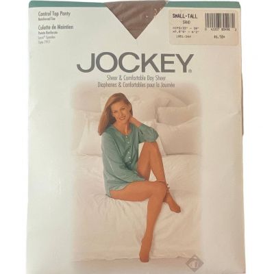 Jockey Control Top Pantyhose Small Tall Sand 1998 Reinforced Toe Style 7951