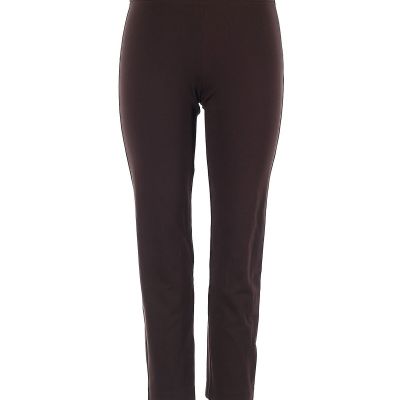 Peck & Peck Women Brown Leggings 10