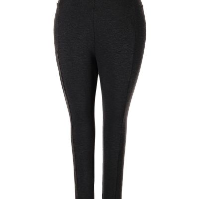 Molly & Isadora Women Black Leggings 3X Plus