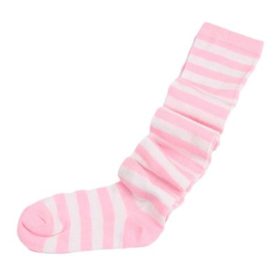 Striped Stockings Attractive Elastic Color Block Striped Stockings Polyester