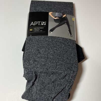 Apt. 9  Microfiber Control Top Tights 1 pair - gray - Sze M Fits to 5'11