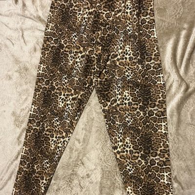 NWOT Myben Homewear Leopard Print Stretchy Legging Women’s Plus Size 2XL