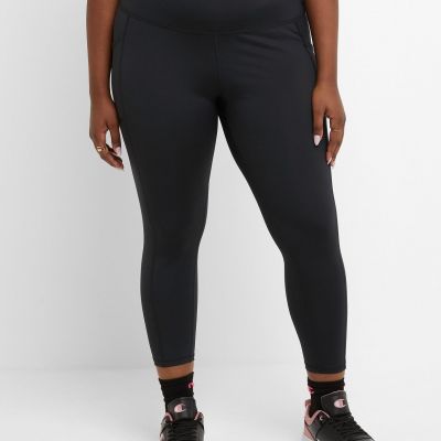 Women's Champion Plus Size Tights Absolute Eco 3/4 Pocket Sport Gym 23 Inseam