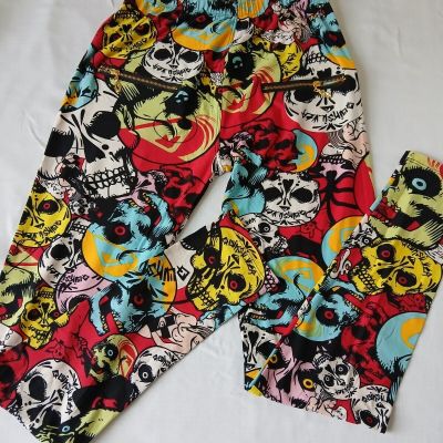 New Women's Skull Print Leggings Workout  Pants