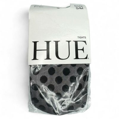 Hue Sheer Dot Control Top Tights Womens Size S/ M Black 1 Pair NWT