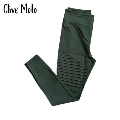 NEW RELEASE Lularoe Luxe Leggings Olive Green Leather Look Size 2XL Nwt