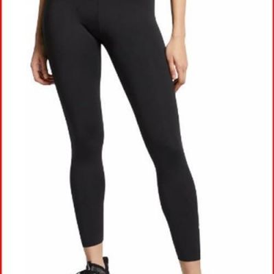 Nike One Women's M Luxe Mid-Rise 7/8 Tights Black BQ9994 Dri-FIT Running