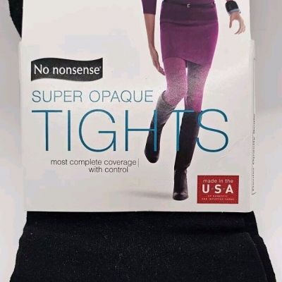 No Nonsense New In Package Super Opaque Tights Black XXL Womens 1 Pair New