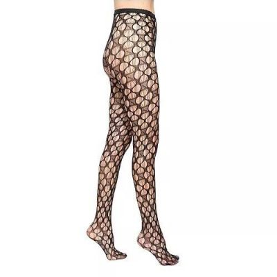 New Women's STEMS Black Lace  Fishnet Tights  One Size