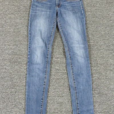 Banana Republic Leggings Womens 6 Blue Skinny Pull On Denim