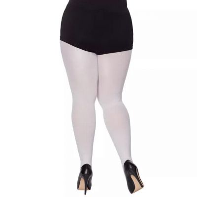 NIP Spirit Halloween Plus Size White Opaque Tights