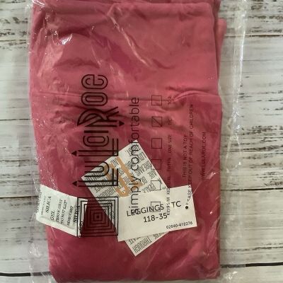 NWT LuLaRoe TC Tall Curvy Leggings - Solid Pink