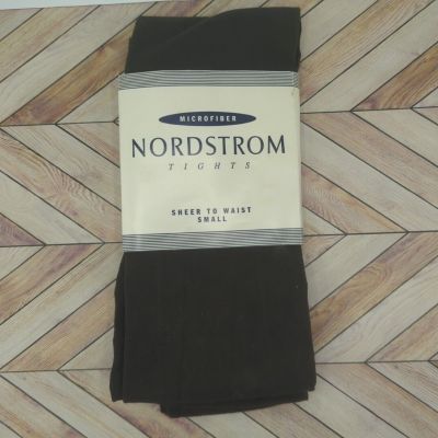 Nordstrom Microfiber Sheer To Waist Tights Small Dark Grey