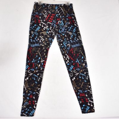 Music Note Leggings Women's Size Plus Size Band Chorus