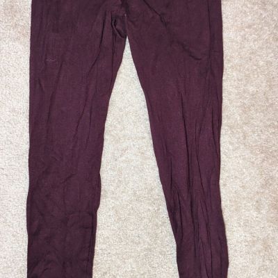 NWT- OLD NAVY WOMEN'S BURGUNDY LEGGINGS-Size Medium