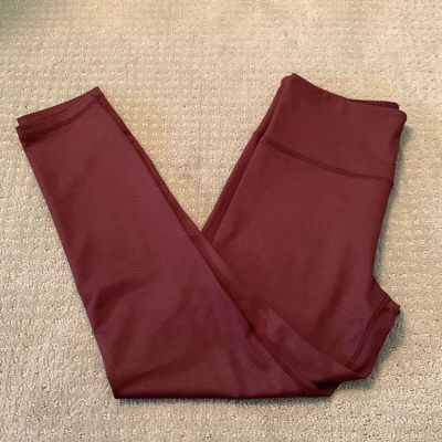 Zyia Active Burgundy Leggings 6-8