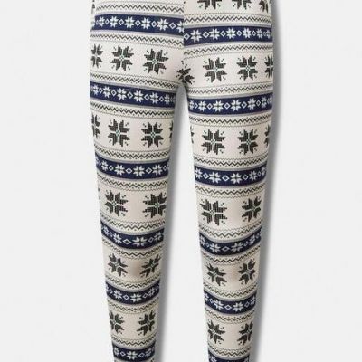 Torrid Size 4 Full Length Premium Legging Snowflake With Pockets NWT