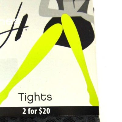 1 Pair Hanes Womens Tights Animal Grey/Blk Small H4' 10