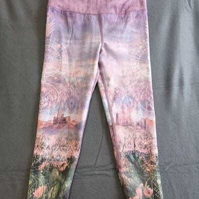 Evolution and Creation EVCR Women's Leggings High Waist Desert Cacti Rock moon