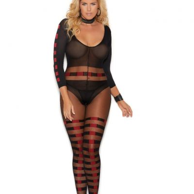 Elegant Moments #82184Q Sexy Romantic Body Stocking Queen Size