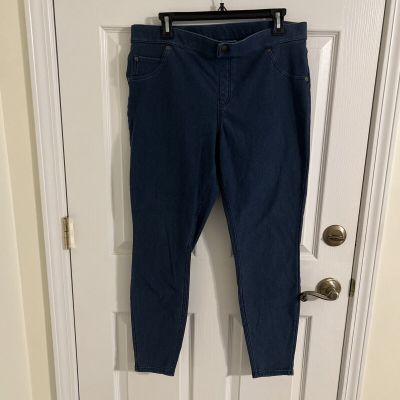 HUE jeggings med blue size XL stretch