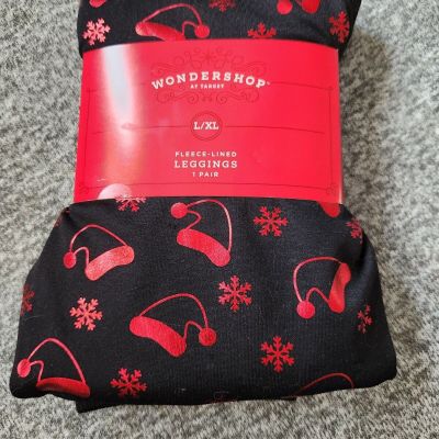 Wondershop Women's Leggings skinny leg Pull on Black/Red Size L/XL