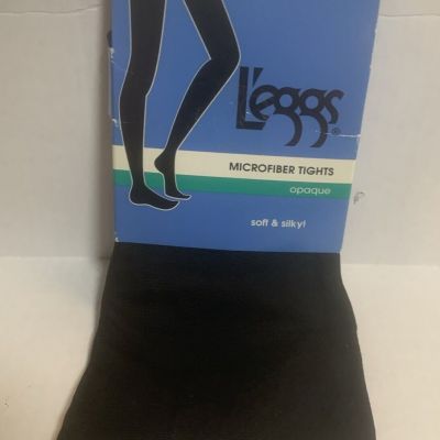 Leggs  Microfiber Tights Soft & Silky Black Opaque Size A