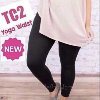 NEW TC2 Women Best Black Leggings YOGA WAIST (Feels Soft as Lularoe)