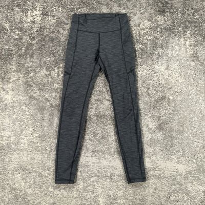 Lululemon Speed Up Tight Womens 4 Grey Brushed Leggings Luxtreme Yoga Workout