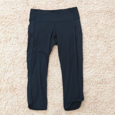 Lululemon Athletica Black Capris Athletic Yoga Leggings 6