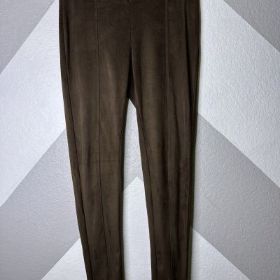 Seven7 Velour Pull On Legging Size: Large Color: Espresso 7M1017