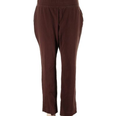 Lands' End Women Brown Leggings L