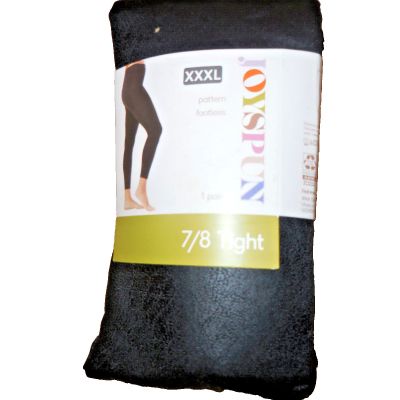 NIP Joyspun TIGHTS Footless XXXL Crackle Pattern Black