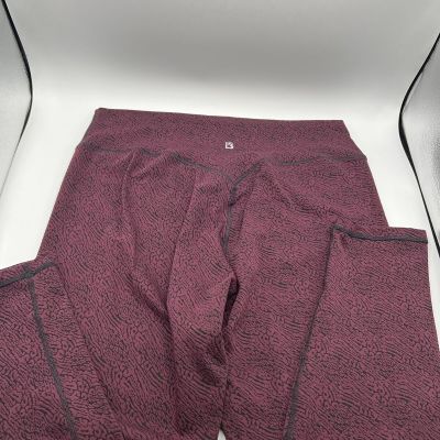 Buff Bunny Collection Leggings Size XXXL Yoga Workout Gym Running burgundy print