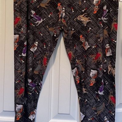 Women’s Celebrate!  Fitted Halloween Themed Leggings Size XXL (20) New