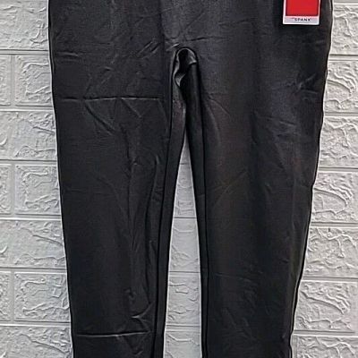 New SPANX Faux Leather Breathable Legging Black Size 1X