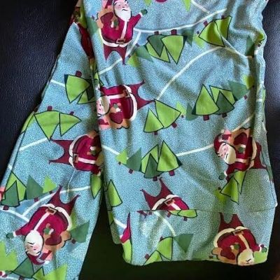 LuLaRoe TC2 Leggings Christmas Santa