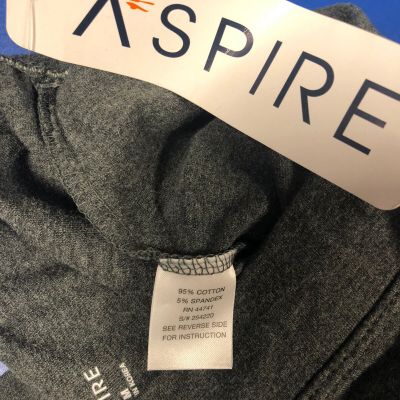 Aspire Stretch Pants Size M,NWT + SATINA One Size Soft Capri Leggings,Gray,NWT