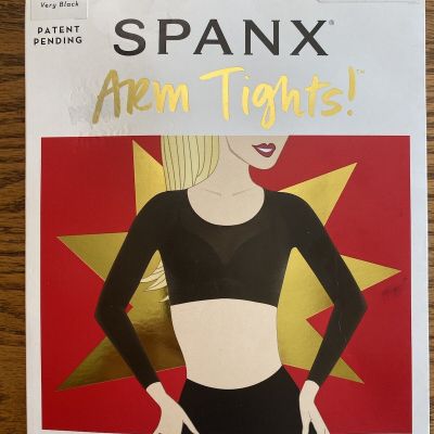 SPANX Arm Tights Very Black L/XL New In Package 20155R Opaque Arm Tight