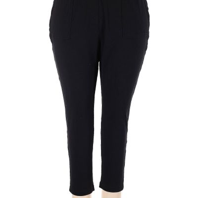 Roaman's Women Black Leggings 22 Plus