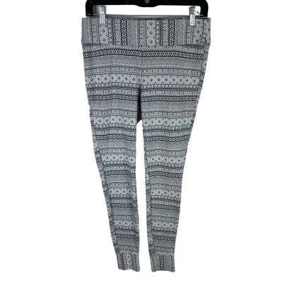 Columbia Gray Patterned Skinny Ankle Fit Mid Rise Knit Leggings Size M