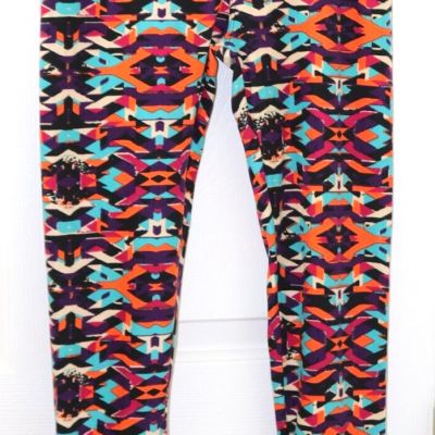 Women's Leggings LulaRoe Multi-Color Geometric Print One Size OS