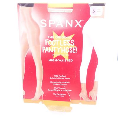 New Spanx The Original Footless Pantyhose Power Capri High Waisted NUDE Size B