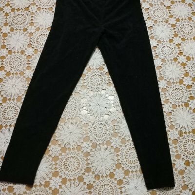 Ribbed Mix-it Black Leggings M/L Size child's or petite velvet/cords