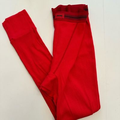 SKIMS Women Thermal Style Leggings Pants Size XL Red NEW