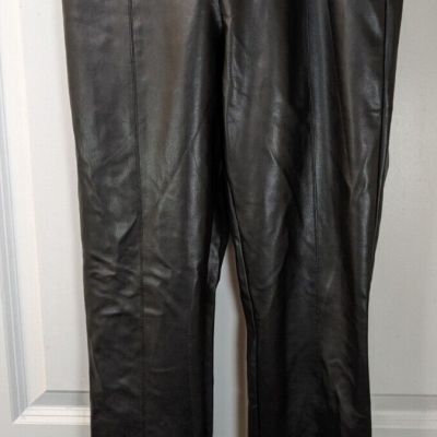 Zara, faux leather, high rise leggings, black, size 28x28, NWT