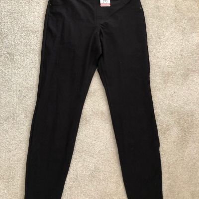 Hue Black Pants  $42 Stretch Essential Denim Leggings 1X  NWT