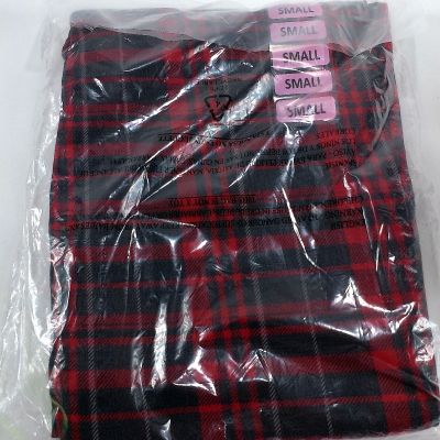 Women's Casablanca Marrakech Black Red Plaid Leggings Lift & Sculpt S Small 32