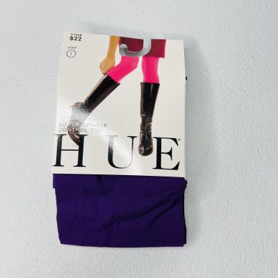 Hue Women's Concord Size 1 Super Opaque Tights with Control Top  1 Pair